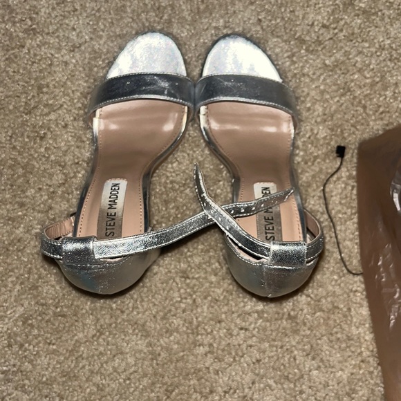 Steve Madden Carson block heels silver - Picture 6 of 6